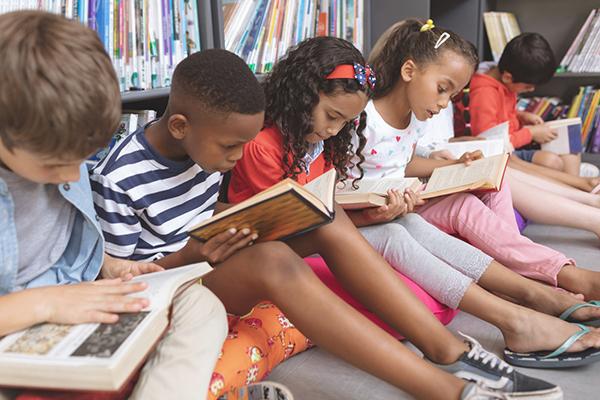 Photo of children reading